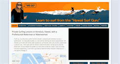 Desktop Screenshot of hawaiisurfguru.com